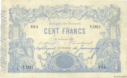 100 Francs type 1862 - Bleu à indices Noirs FRANKREICH  1881 F.A39.17 SS