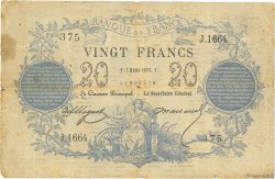 20 Francs type 1871 FRANKREICH  1873 F.A46.04 S
