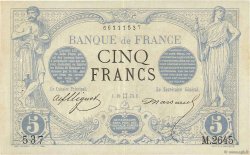 5 Francs NOIR FRANCE  1873 F.01.18 pr.SUP