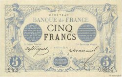 5 Francs NOIR FRANCIA  1874 F.01.25 BB