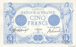 5 Francs BLEU FRANCIA  1912 F.02.07 AU