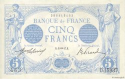 5 Francs BLEU FRANCIA  1917 F.02.47