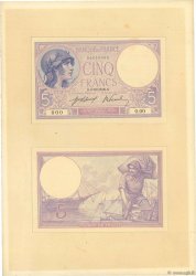 5 Francs FEMME CASQUÉE Épreuve FRANKREICH  1917 F.03.00Ec fST