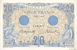 20 Francs BLEU FRANCIA  1906 F.10.01