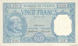 20 Francs BAYARD FRANCE  1916 F.11.01 UNC-