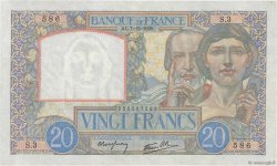 20 Francs TRAVAIL ET SCIENCE FRANCE  1939 F.12.01
