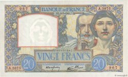 20 Francs TRAVAIL ET SCIENCE FRANCIA  1941 F.12.14 AU