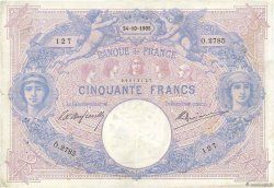 50 Francs BLEU ET ROSE FRANKREICH  1905 F.14.17 fSS