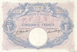50 Francs BLEU ET ROSE FRANKREICH  1926 F.14.39