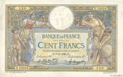 100 Francs LUC OLIVIER MERSON grands cartouches FRANCE  1923 F.24.01 VF+