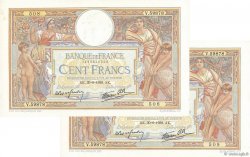 100 Francs LUC OLIVIER MERSON type modifié Consécutifs FRANCIA  1938 F.25.24 SC+