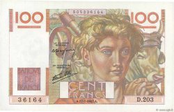 100 Francs JEUNE PAYSAN Favre-Gilly FRANCIA  1947 F.28ter.01 AU