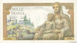 1000 Francs DÉESSE DÉMÉTER FRANCIA  1943 F.40.38 MBC