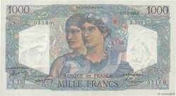 1000 Francs MINERVE ET HERCULE FRANCE  1949 F.41.25 AU