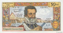 50 Nouveaux Francs HENRI IV FRANKREICH  1959 F.58.02 fST