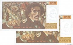 100 Francs DELACROIX Lot FRANCIA  1978 F.68.04 SC+