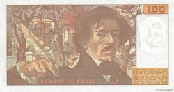 100 Francs DELACROIX modifié Fauté FRANCE  1980 F.69.04a AU