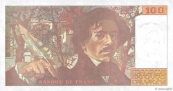 100 Francs DELACROIX imprimé en continu FRANCE  1990 F.69bis.01bB SPL