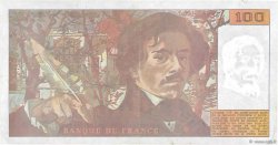 100 Francs DELACROIX imprimé en continu FRANCE  1990 F.69bis.01bC VF