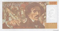 100 Francs DELACROIX 442-1 & 442-2 Fauté FRANCE  1995 F.69ter.02c AU
