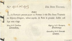 10 Livres Tournois typographié FRANKREICH  1720 Dor.22