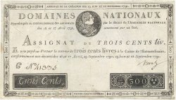 300 Livres FRANKREICH  1791 Ass.18a