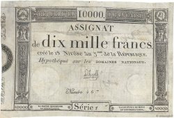 10000 Francs FRANKREICH  1795 Ass.52a