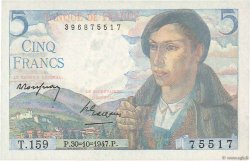5 Francs BERGER FRANKREICH  1947 F.05.07a