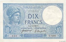 10 Francs MINERVE FRANKREICH  1920 F.06.04