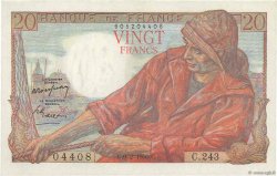 20 Francs PÊCHEUR FRANCIA  1950 F.13.17 q.FDC