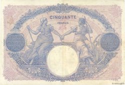 50 Francs BLEU ET ROSE FRANCIA  1920 F.14.33 BC+