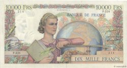 10000 Francs GÉNIE FRANÇAIS FRANKREICH  1946 F.50.09 SS