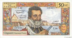 50 Nouveaux Francs HENRI IV FRANCIA  1959 F.58.04 EBC+
