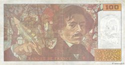 100 Francs DELACROIX imprimé en continu FRANCE  1990 F.69bis.01bE F+