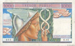 1000 Francs TRÉSOR PUBLIC FRANCE  1955 VF.35.01 TTB