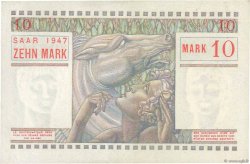 10 Mark SARRE FRANCE  1947 VF.47.01 XF