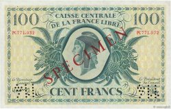 100 Francs Spécimen AFRIQUE ÉQUATORIALE FRANÇAISE Brazzaville 1941 P.13s SPL
