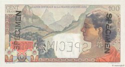 100 Francs La Bourdonnais Spécimen AFRIQUE ÉQUATORIALE FRANÇAISE  1947 P.24s fST