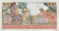5000 Francs Schoelcher Spécimen FRENCH EQUATORIAL AFRICA  1946 P.27s AU