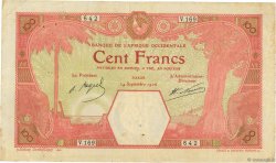 100 Francs DAKAR FRENCH WEST AFRICA Dakar 1926 P.11Bb BC+