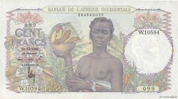 100 Francs FRENCH WEST AFRICA  1950 P.40 q.FDC