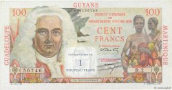 1 NF sur 100 Francs La Bourdonnais FRENCH ANTILLES  1960 P.01a VZ+
