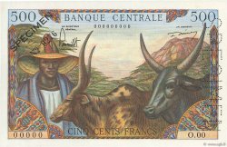 500 Francs Spécimen CAMEROON  1962 P.11s UNC-