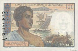 100 Francs Spécimen KOMOREN  1960 P.03s1 fST+