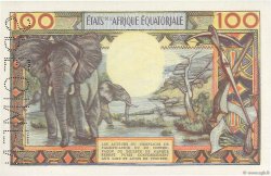 100 Francs Spécimen EQUATORIAL AFRICAN STATES (FRENCH)  1963 P.03cs UNC-
