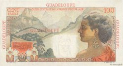 100 Francs La Bourdonnais GUADELOUPE  1946 P.35 MBC+
