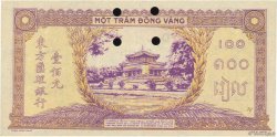 100 Piastres violet et vert Annulé FRENCH INDOCHINA  1942 P.067s XF