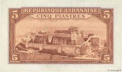 5 Piastres LIBANO  1950 P.046 AU