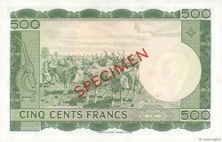500 Francs Spécimen MALI  1960 P.08s fST+