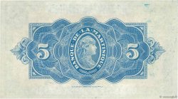 5 Francs MARTINIQUE  1942 P.16b AU